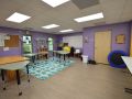 Core Community School Classroom, purple walls